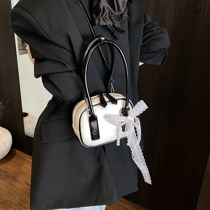 Yalu PU Shoulder Bag, Crossbody Bag, Handbag Women's Ecru/Pink/Blue/Silver/Black-5
