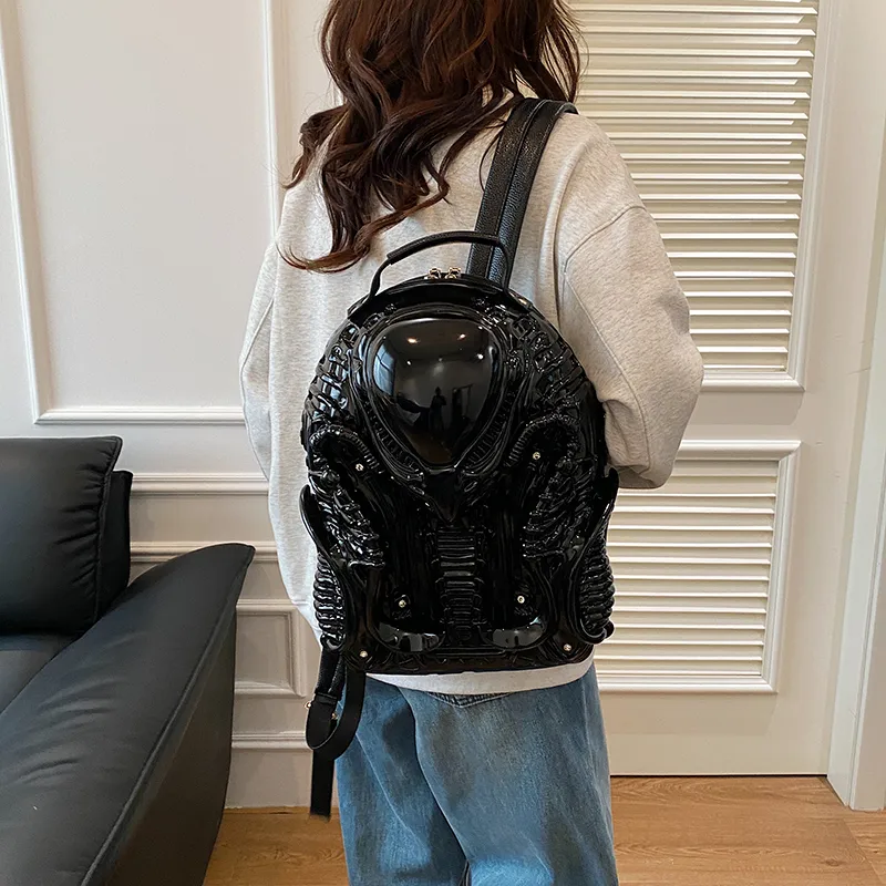 Yalu Oxford Backpack Regular Unisex White/Silver/Black/Burgundy/Gold-13