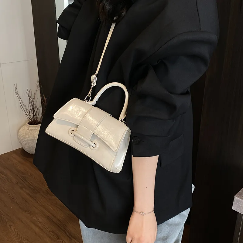 Yalu PU Crossbody One Shoulder Handbag Women's Blue/Pink/Silver/Black/White-27