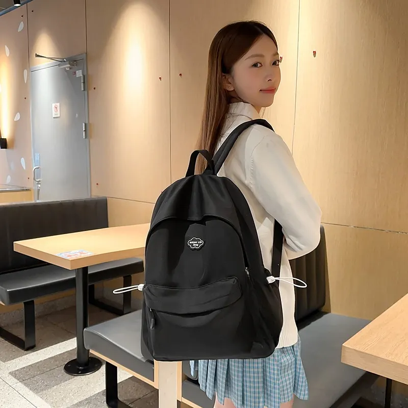 Yalu Nylon Backpack Unisex White/Black/Yellow/Green/Blue-6