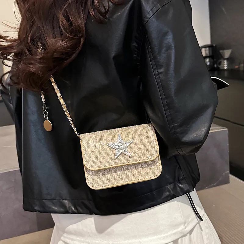 Yalu PU Shoulder Bag, Crossbody Bag Women's Black/Gold/Silver/Pink-7