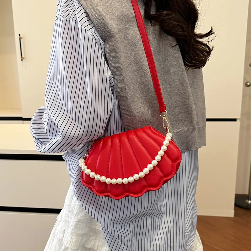 Yalu PU Crossbody Bag, Handbag Unisex Black/Red/White/Pink-7