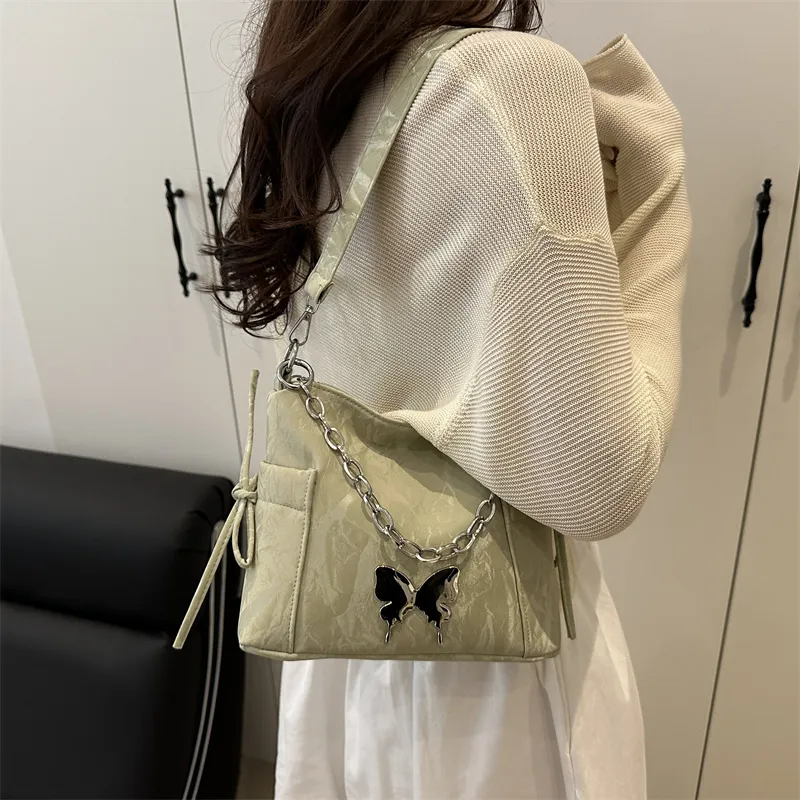Yalu PU Shoulder Bag, Crossbody Bag Unisex White/Silver/Black/Pink/Green-27