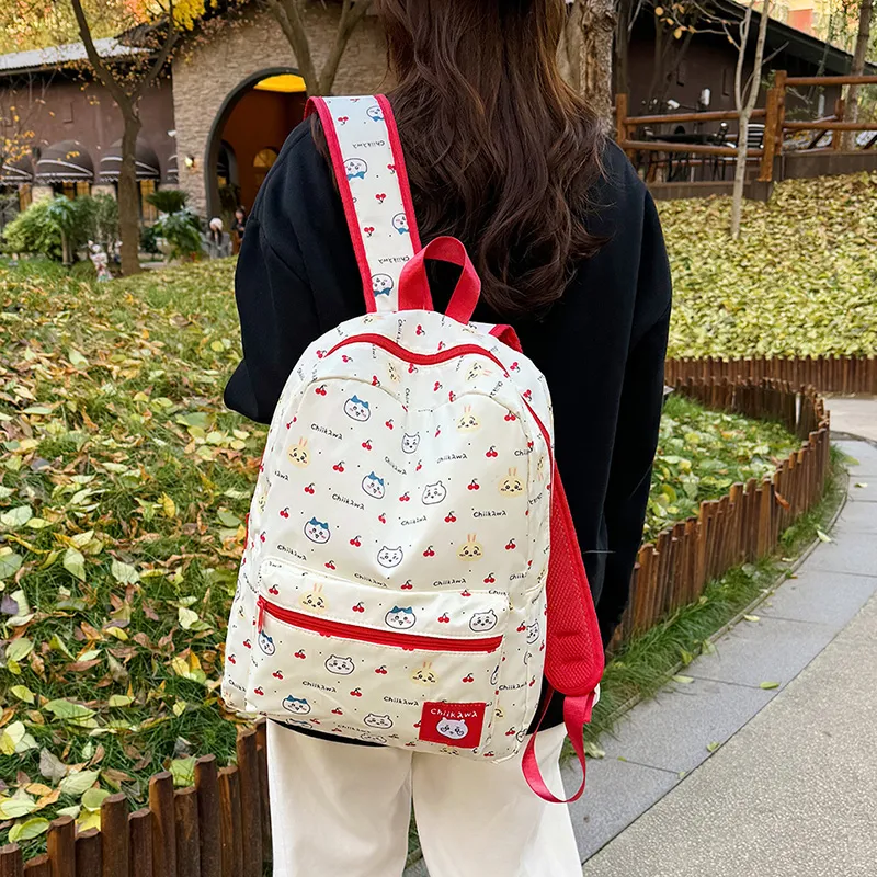 Yalu Oxford Backpack Regular Unisex Ecru-1