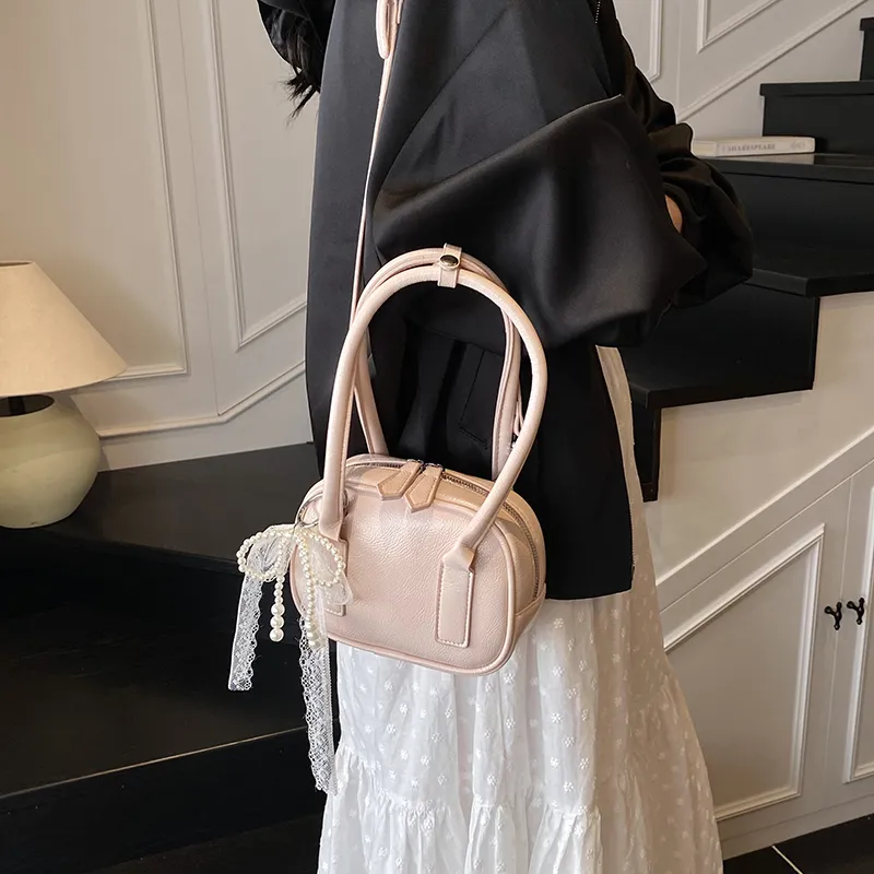 Yalu PU Shoulder Bag, Crossbody Bag, Handbag Women's Ecru/Pink/Blue/Silver/Black-11