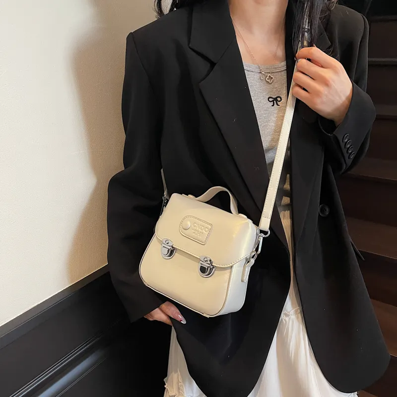 Yalu PU Handbag Unisex White/Silver/Black/Pink/Yellow-3