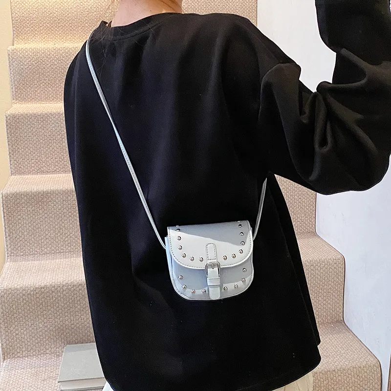 Yalu PU Shoulder Bag Unisex Silver/Pink/Black/Blue/White-22