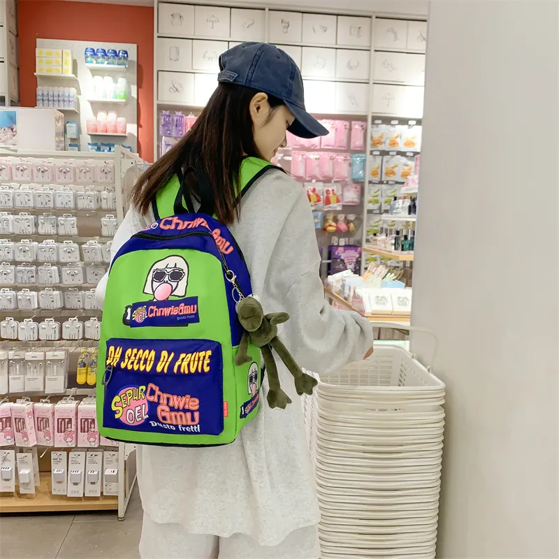 Yalu Oxford Backpack Regular Unisex Jasper/Joker/Bubble Bobble/Pirate/Wine Bottle-15