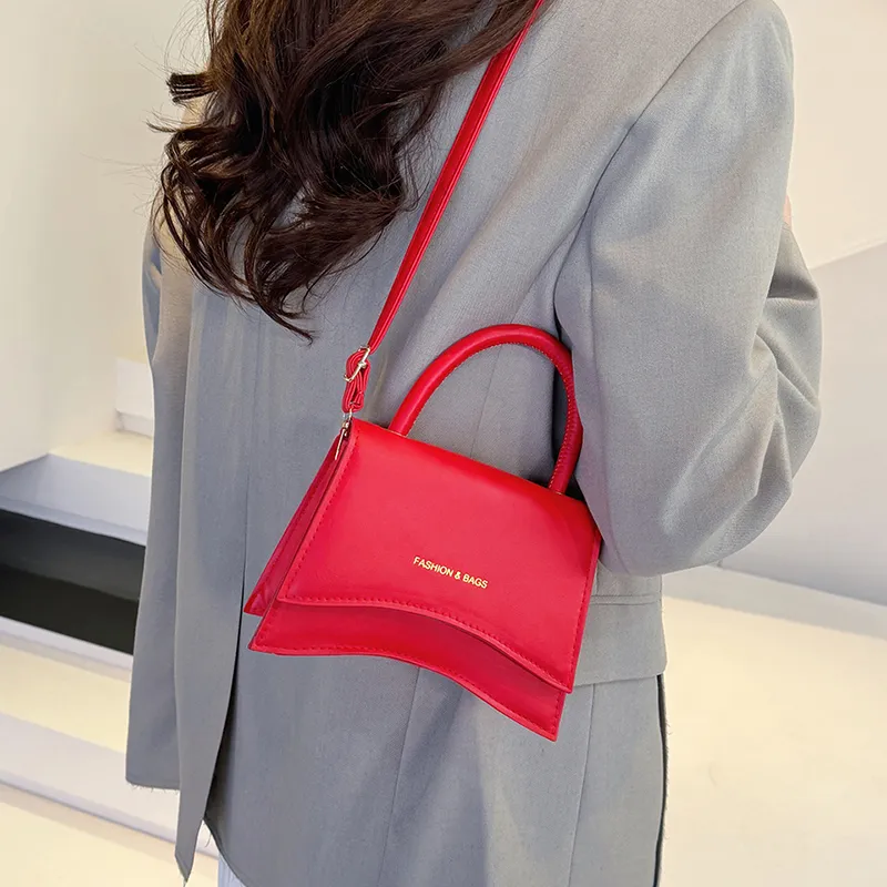 Yalu PU Crossbody Handbag Unisex Red/Black/Silver/Gold/Khaki/Brown/White-3