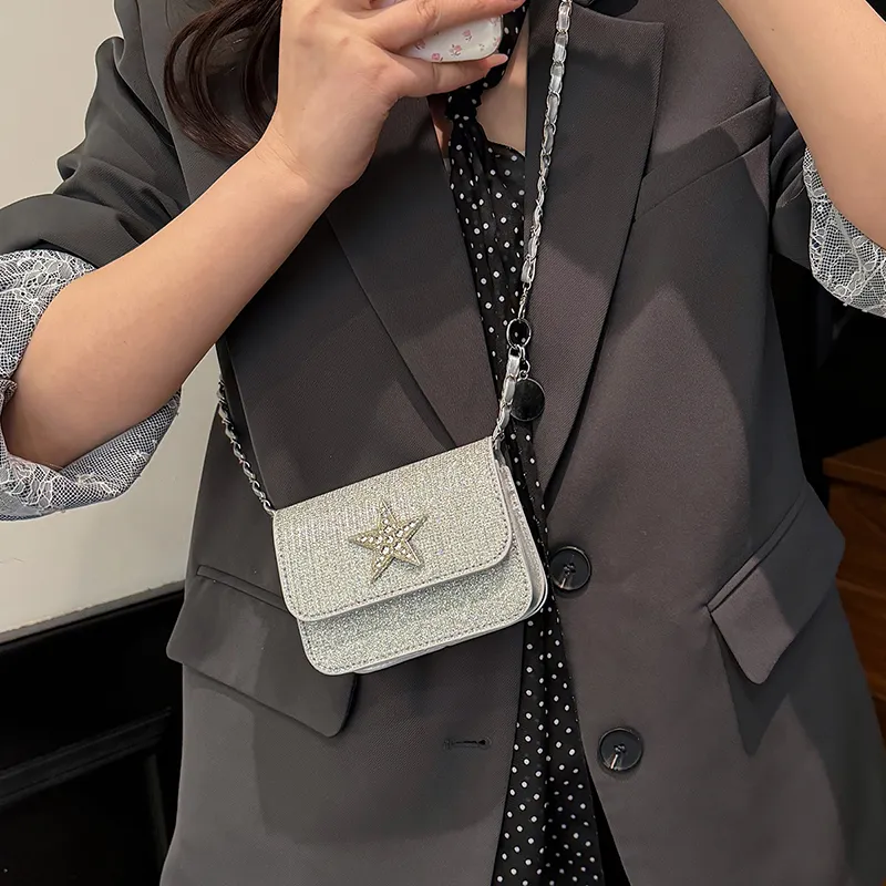 Yalu PU Shoulder Bag, Crossbody Bag Women's Black/Gold/Silver/Pink-12