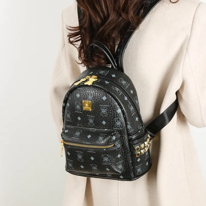 Yalu PU Backpack Unisex Multicolor-20