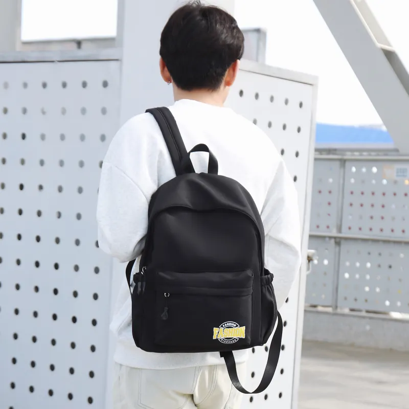 Yalu Nylon Backpack Unisex White/Black/Red/Blue-8