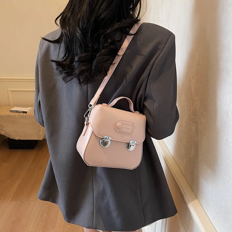 Yalu PU Handbag Unisex White/Silver/Black/Pink/Yellow-26