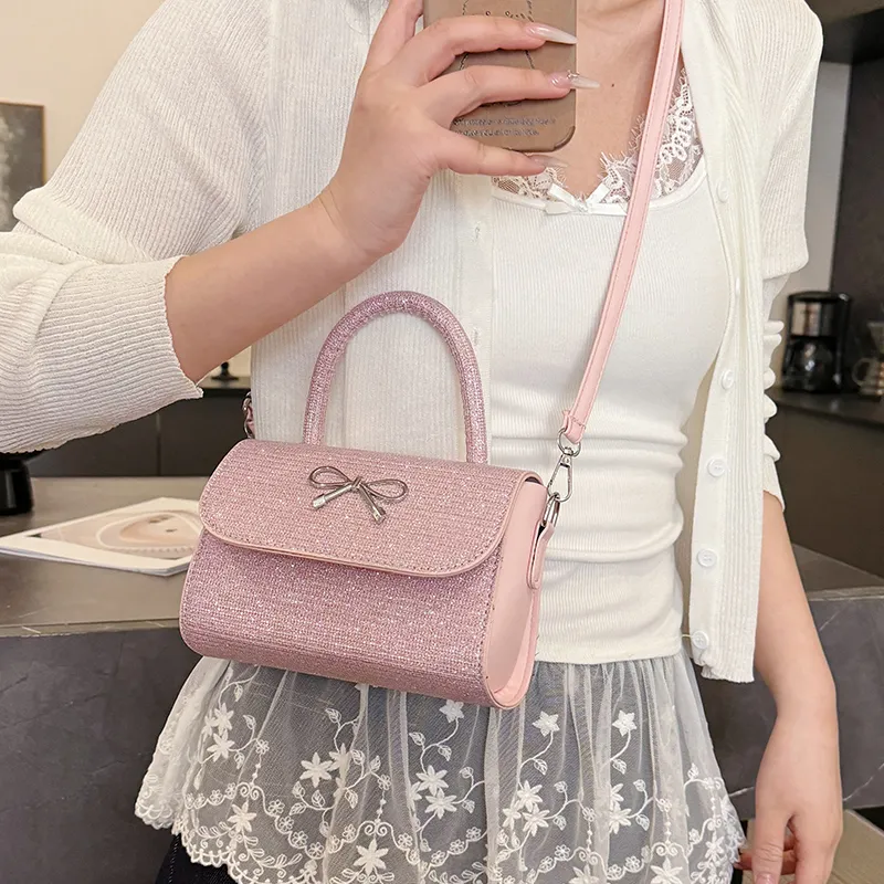 Yalu PU Crossbody Handbag Unisex Black/Pink/Gold/Silver-9