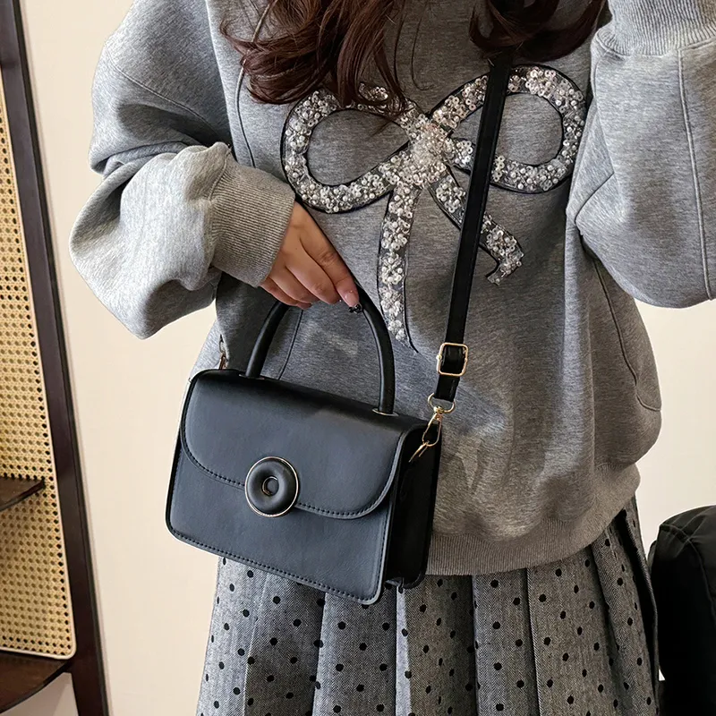 Yalu PU Crossbody One Shoulder Handbag Women's Black/Yellow/White/Pink-1