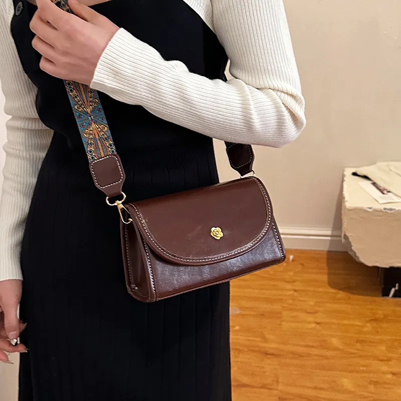 Yalu PU Crossbody Bag Women's Black/Brown/Coffee-12