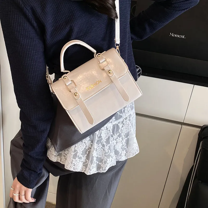 Yalu PU Handbag Women's Beige & Coffee/White/Silver/Black/Blue/Pink/Coffee-5