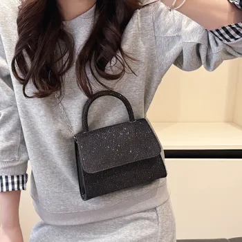 Yalu PU Handbag Unisex Black/Gold/Silver/Pink