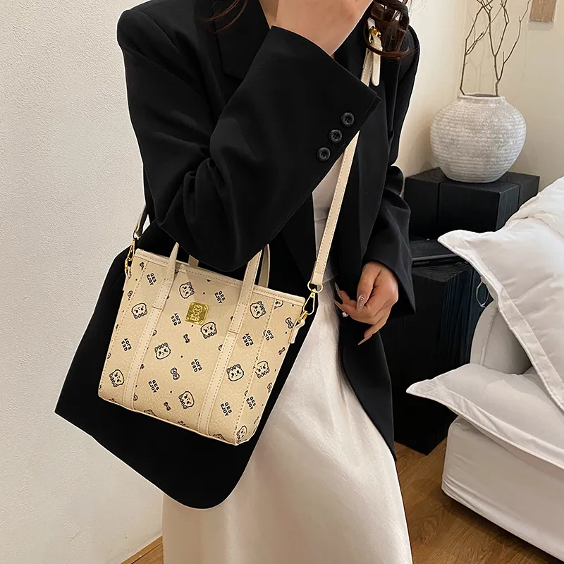 Yalu PU Portable Crossbody Bag, Shoulder Bag Women's White/Pink/Brown/Black-4