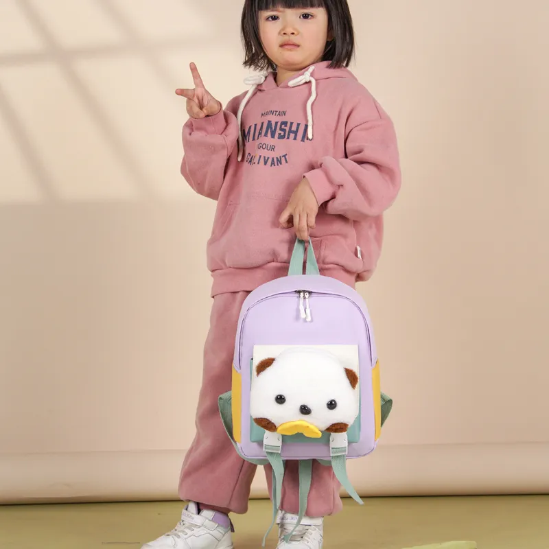 Yalu Nylon Backpack Regular Unisex White/Violet/Blue/Dark Blue/Pink-6