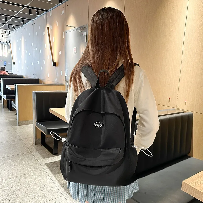 Yalu Nylon Backpack Unisex White/Black/Yellow/Green/Blue-8
