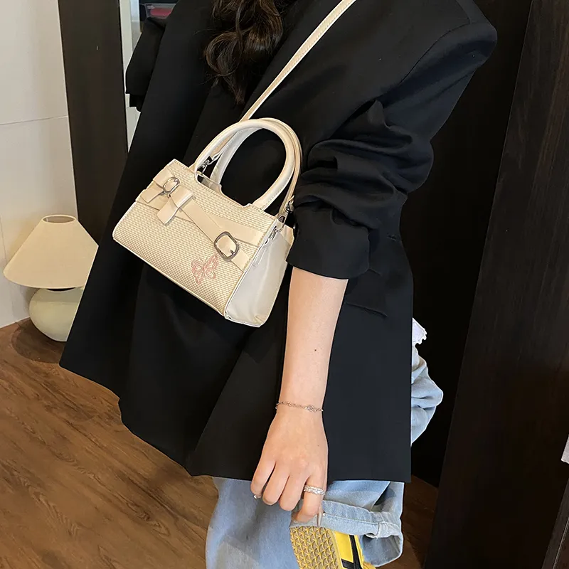 Yalu PU Handbag Unisex Black/Brown/Pink/White-23