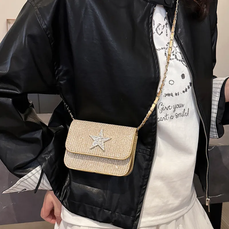 Yalu PU Shoulder Bag, Crossbody Bag Women's Black/Gold/Silver/Pink-8
