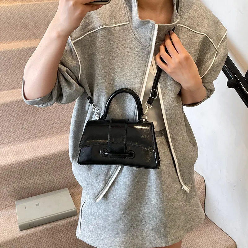Yalu PU Crossbody One Shoulder Handbag Women's Blue/Pink/Silver/Black/White-21