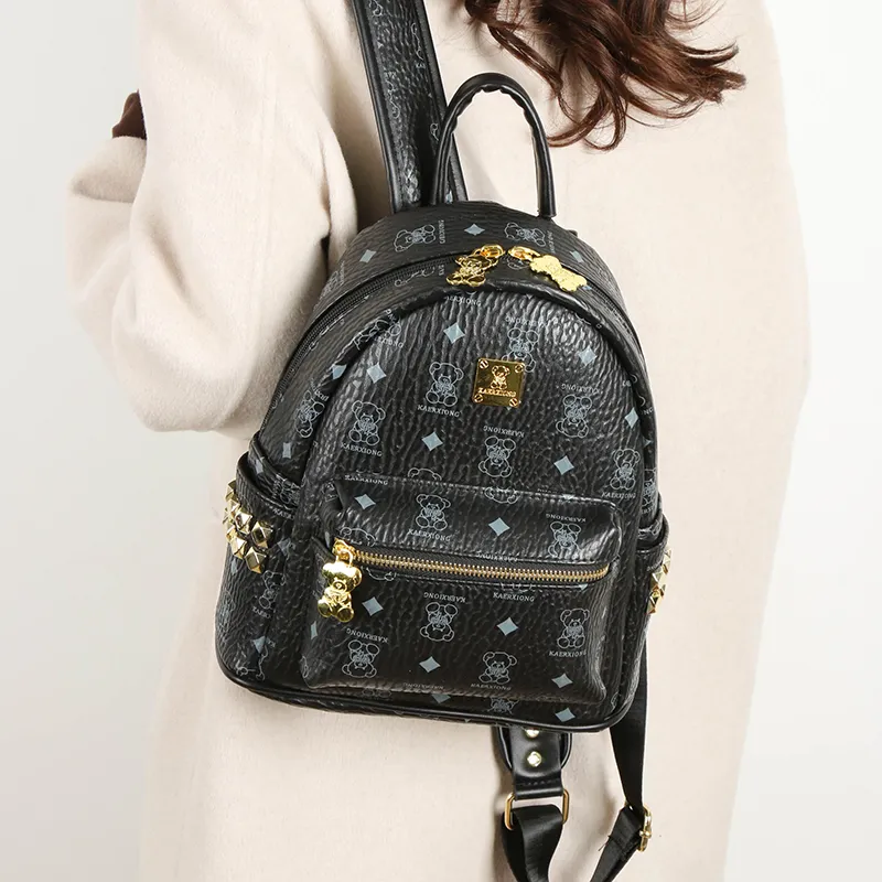 Yalu PU Backpack Unisex Multicolor-19