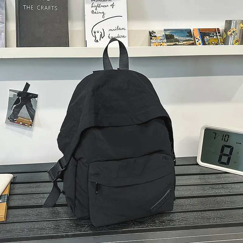 Yalu Nylon Backpack Regular Unisex Black/White/Red/Green-2
