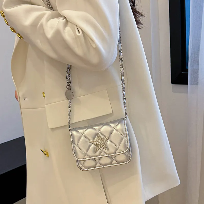 Yalu PU Crossbody Bag, Shoulder Bag Regular Women's Gold/Pink/Black/Beige/Silver-22