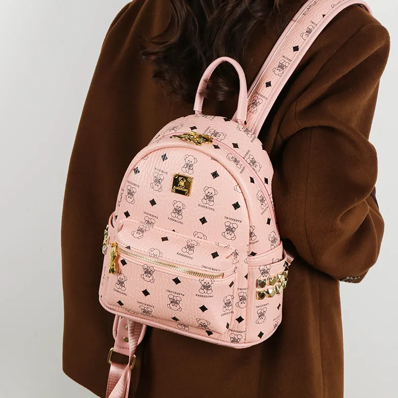 Yalu PU Backpack Unisex Multicolor-13