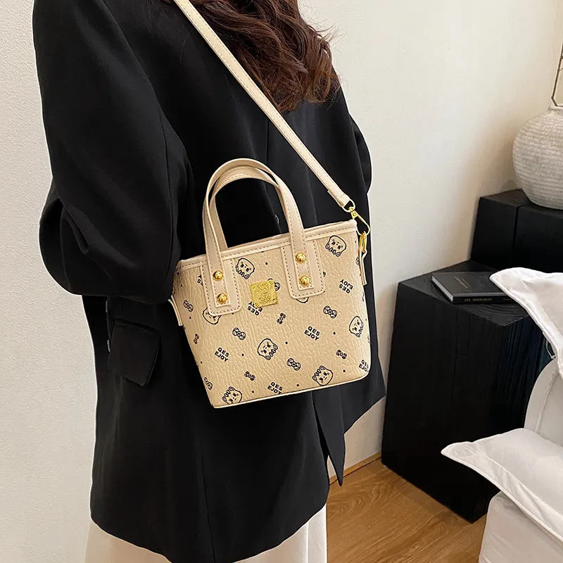 Yalu PU Handbag Women's White/Pink/Black/Brown-4