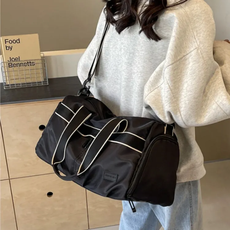 Yalu Oxford Travel Shoulder Bag, Crossbody Bag Unisex White/Gray/Black/Blue/Pink-9