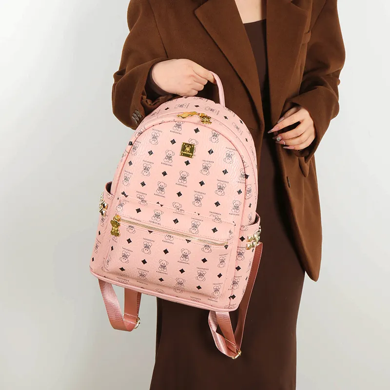 Yalu PU Backpack Unisex Multicolor-14