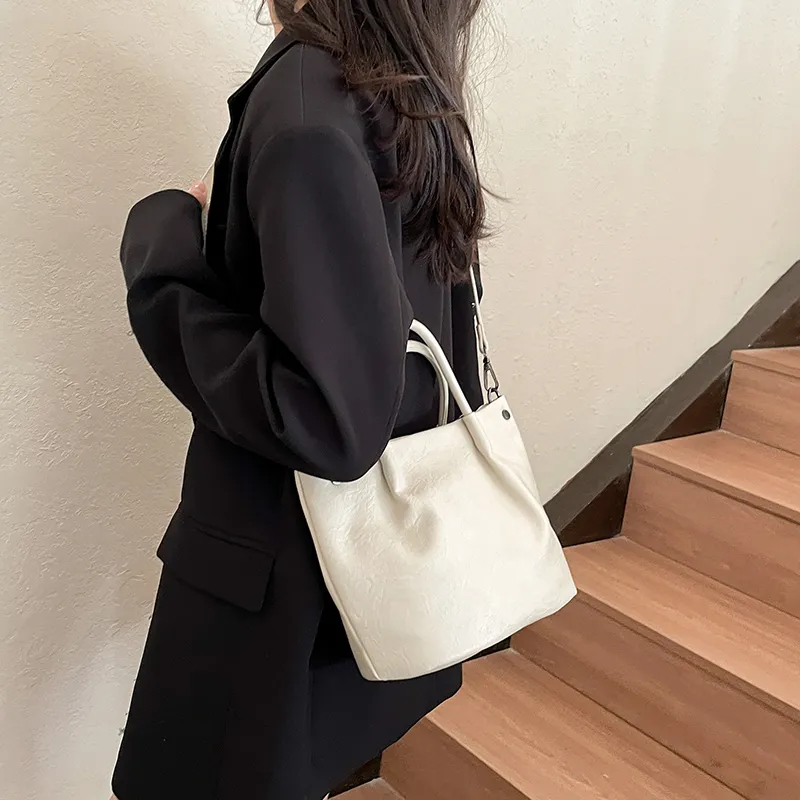 Yalu PU Handbag Women's White/Black/Khaki/Coffee/Brown-5