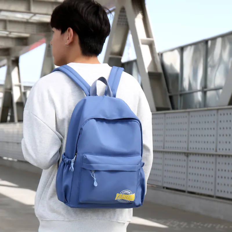 Yalu Nylon Backpack Unisex White/Black/Red/Blue-22