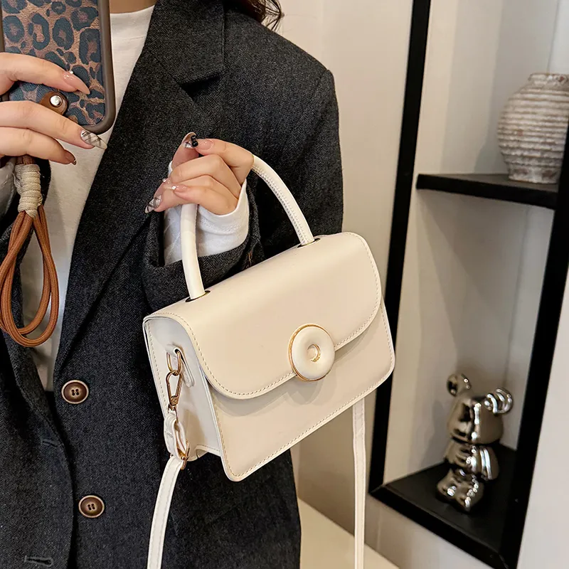 Yalu PU Crossbody One Shoulder Handbag Women's Black/Yellow/White/Pink-9