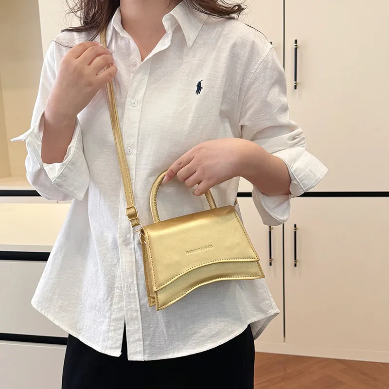 Yalu PU Crossbody Handbag Unisex Red/Black/Silver/Gold/Khaki/Brown/White-19