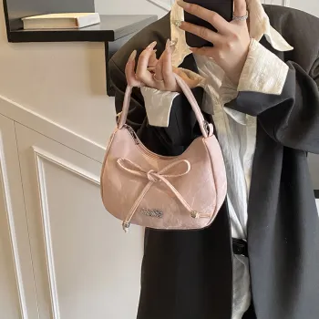Yalu PU Crossbody Handbag Regular Women's Pink/Blue/Black/Silver/White