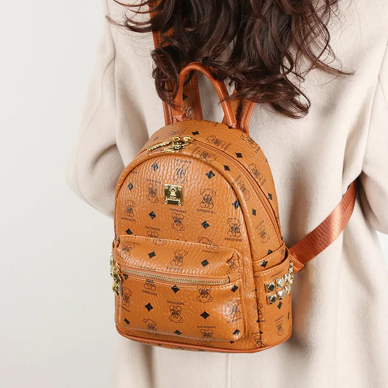 Yalu PU Backpack Unisex Multicolor-4