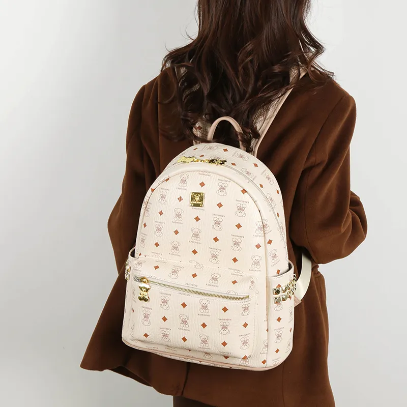Yalu PU Backpack Unisex Multicolor-7