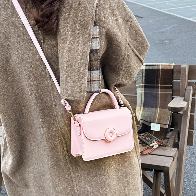 Yalu PU Crossbody One Shoulder Handbag Women's Black/Yellow/White/Pink-14
