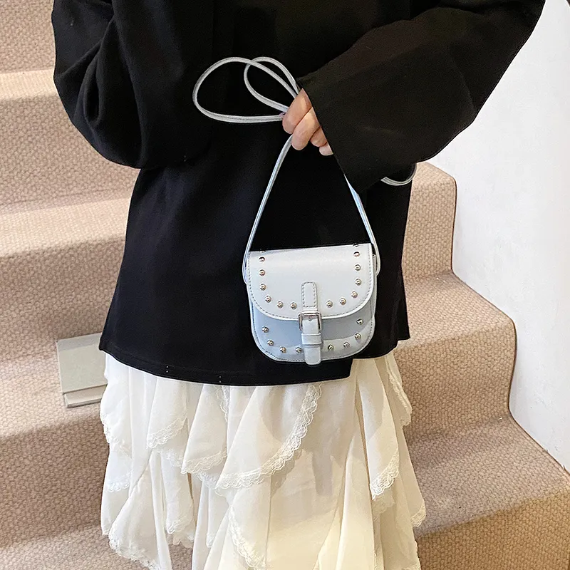 Yalu PU Shoulder Bag Unisex Silver/Pink/Black/Blue/White-18