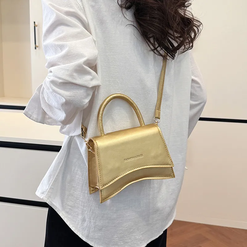 Yalu PU Crossbody Handbag Unisex Red/Black/Silver/Gold/Khaki/Brown/White-16