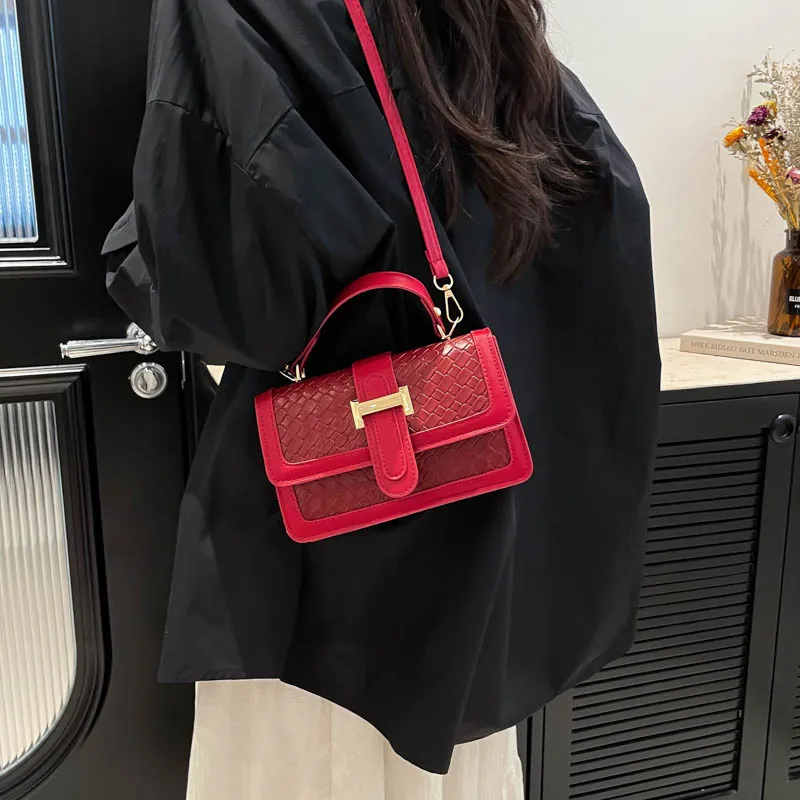 Yalu PU Handbag Unisex White/Black/Red/Green/Brown-16