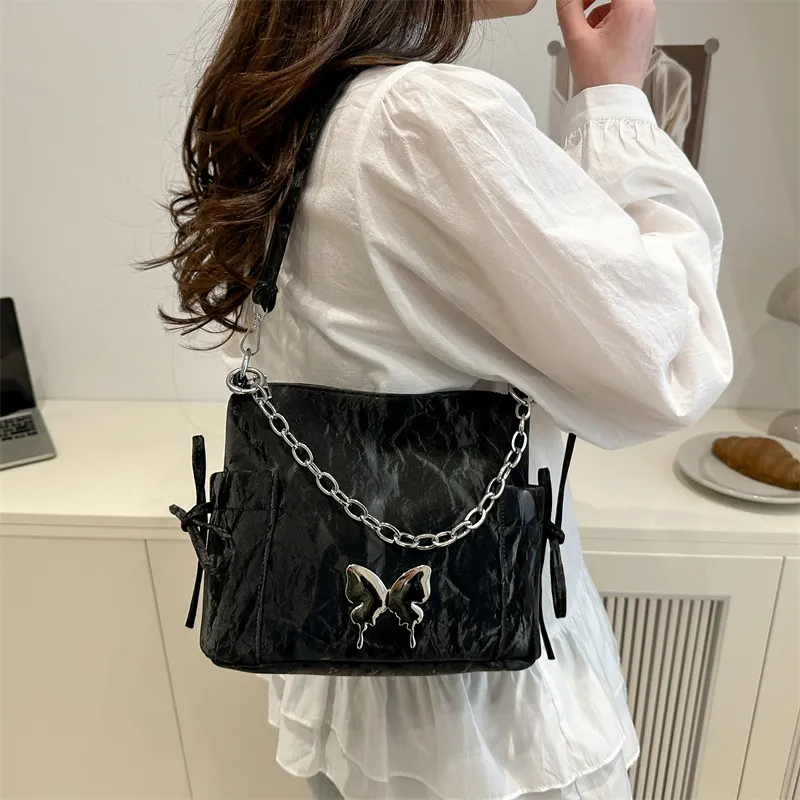 Yalu PU Shoulder Bag, Crossbody Bag Unisex White/Silver/Black/Pink/Green-17