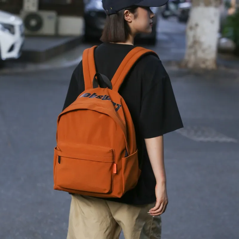 Yalu Nylon Backpack Unisex Ivory/Black/Burgundy/Light Brown/Green-11