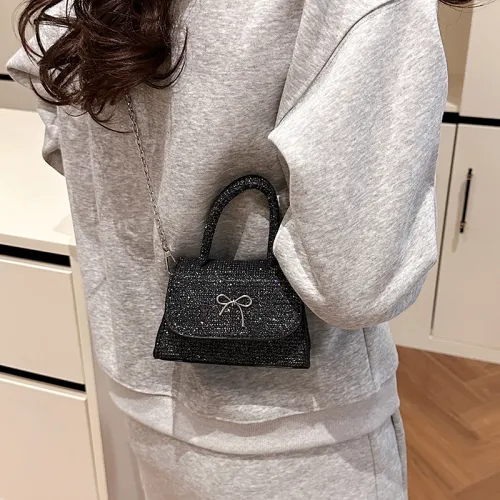 Yalu PU Crossbody Handbag Women's Black/Gold/Teal/Silver/Pink