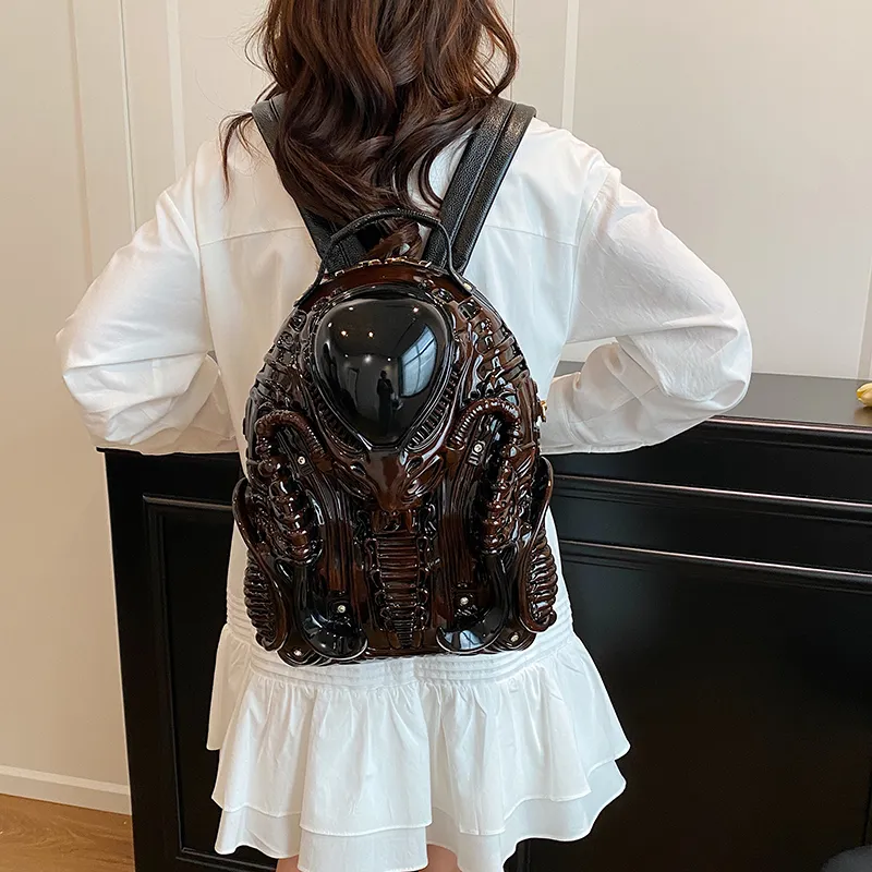 Yalu Oxford Backpack Regular Unisex White/Silver/Black/Burgundy/Gold-23